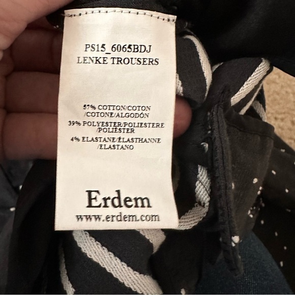 NWT Erdem Polka Dot Print Straight Leg Pants! - Picture 10 of 10
